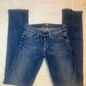 7 For All Mankind Dark Skinny Jeans